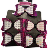 Personalised Name Bow Purple Delight-Narelle's Arts & Crafts