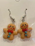 Ginger Bread men Earrings-Narelle's Arts & Crafts
