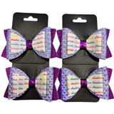 Personalised Name Bow - Electric-Narelle's Arts & Crafts