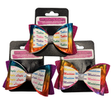Personalised Name Bow Rainbow-Narelle's Arts & Crafts