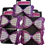 Personalised Name Bow Lavender-Narelle's Arts & Crafts