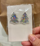 Sparkling Christmas Tree Studs-Narelle's Arts & Crafts
