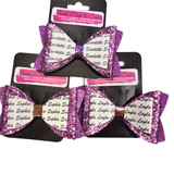 Personalised Name Bow Lavender-Narelle's Arts & Crafts