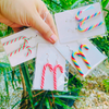 Candy Cane drop earrings-Narelle's Arts & Crafts