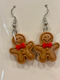 Ginger Bread men Earrings-Narelle's Arts & Crafts