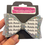 Personalised Name Bow - Aqua-Narelle's Arts & Crafts