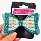 Personalised Name Bow Mixed colours-Narelle's Arts & Crafts