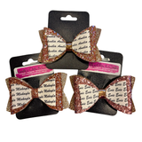 Personalised Name Bow Gold Rush-Narelle's Arts & Crafts