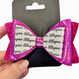 Personalised Name Bow Mixed colours-Narelle's Arts & Crafts