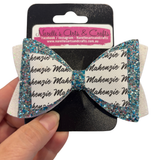 Personalised Name Bow - Aqua-Narelle's Arts & Crafts