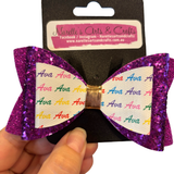 Personalised Name Bow Hot-Narelle's Arts & Crafts