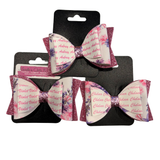 Personalised Name Bow Floral Delight-Narelle's Arts & Crafts