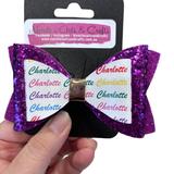 Personalised Name Bow - Electric-Narelle's Arts & Crafts