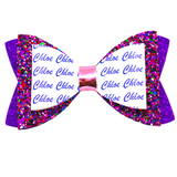 Personalised Name Bow Purple Delight-Narelle's Arts & Crafts