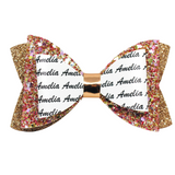 Personalised Name Bow Gold Rush-Narelle's Arts & Crafts