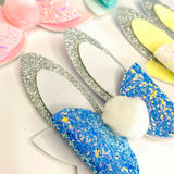 Glitter Bunnies Silver-Narelle's Arts & Crafts