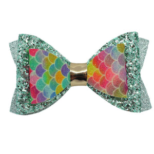Jade Mermaid Sparkle Bow-Narelle's Arts & Crafts
