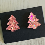Sparkling Christmas Tree Studs-Narelle's Arts & Crafts