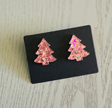 Sparkling Christmas Tree Studs-Narelle's Arts & Crafts
