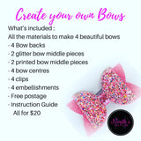 Create your Own Bow Packs-Narelle's Arts & Crafts